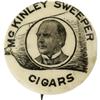 Image 1 : Scarce 7/8" McKinley Button; Political/Cigars 