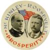 Image 1 : 1900 McKinley and Roosevelt Jugate Button 