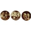 Image 1 : 6 1 1/4" Sepia McKinley-Roosevelt Jugate Buttons 