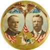 Image 1 : Multicolor 1 3/4" McKinley-Roosevelt Jugate 