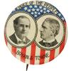 Image 1 : 1 1/4" William Jennings Bryan Coat-Tails Jugate 