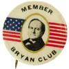Image 1 : 7/8" 1908 William Jennings Bryan Button. 