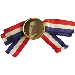 Woodrow Wilson Red Cross Badge with Ribbon. 