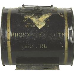 Early Suffrage Voting Container Women used this 