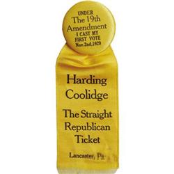 Rare 19th Amendment Republican Badge 