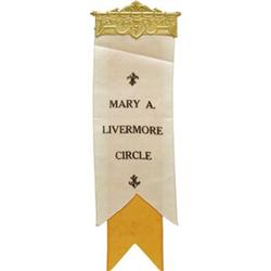 Mary A. Livermore Woman's Suffrage Ribbon 