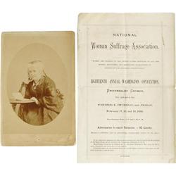 Elizabeth Cady Stanton Sarony Cabinet Photo 