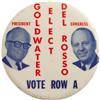 Very Rare 3" Barry Goldwater Pinback 