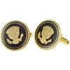 Image 1 : Ronald Reagan VIP Cobalt Presentation Cufflinks. 
