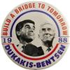 Image 1 : Large Dukakis-Bentsen Jugate Button 
