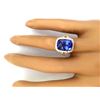 Image 5 : 6.06 CTW Natural Tanzanite 18K Solid Yellow Gold Diamond Ring