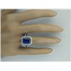 Image 5 : 5.23 CTW Tanzanite 18K White Gold Diamond Ring