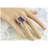 Image 5 : 7.50 CTW Amethyst 18K White Gold Diamond Ring