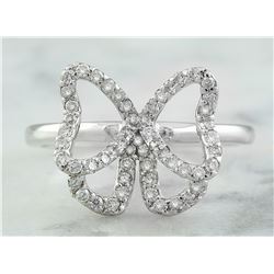0.54 CTW 18K White Gold Diamond Ring