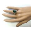 Image 4 : 6.38 CTW Natural Emerald And Diamond Ring In 18K Yellow Gold