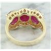 Image 3 : 8.32 CTW Ruby 14K Yellow Gold Diamond Ring