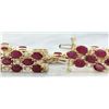 Image 2 : 38.40 CTW Ruby 18K Yellow Gold Diamond Bracelet