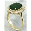 Image 3 : 4.20 CTW Emerald 14K Yellow Gold Diamond Ring