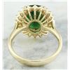Image 4 : 4.20 CTW Emerald 14K Yellow Gold Diamond Ring