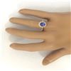 Image 5 : 2.23 CTW Natural Tanzanite 18K Solid Yellow Gold Diamond Ring