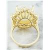 Image 4 : 11.90 CTW Opal 18K Yellow Gold Diamond Ring