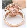 Image 4 : 5.86 CTW Natural Kunzite 18K Solid Rose Gold Diamond Ring