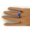 Image 5 : 4.00 CTW Natural Tanzanite 14K Solid White Gold Diamond Ring