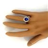 Image 5 : 4.50 CTW Natural Tanzanite 18K Solid White Gold Diamond Ring