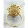 Image 3 : 7.00 CTW Opal 18K Yellow Gold Diamond Ring