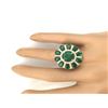 Image 5 : 6.39 CTW Natural Emerald 14K Solid Yellow Gold Diamond Ring
