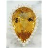Image 1 : 18.85 CTW Citrine 18K Yellow Gold Diamond Ring