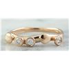 Image 1 : 0.15 CTW 18K Rose Gold Diamond Ring
