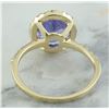 Image 3 : 3.24 CTW Tanzanite 14K Yellow Gold Diamond Ring