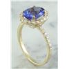 Image 4 : 3.24 CTW Tanzanite 14K Yellow Gold Diamond Ring