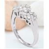Image 4 : 1.70 CTW Natural Diamond 14K Solid White Gold Ring