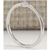 Image 3 : 0.04CTW Natural Diamond Ring 18K Solid White Gold