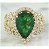 Image 1 : 7.25 CTW Emerald 14K Yellow Gold Diamond Ring