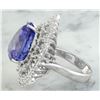 Image 3 : 16.22 CTW Heart Tanzanite 14K White Gold Diamond Ring
