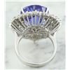 Image 4 : 16.22 CTW Heart Tanzanite 14K White Gold Diamond Ring