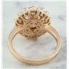 Image 3 : 3.90 CTW Morganite 18K Rose Gold Diamond Ring