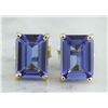 Image 2 : 1.80 CTW Tanzanite 18K Yellow Gold Earrings