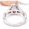 Image 3 : 2.40 CTW Natural Sapphire 18K Solid White Gold Diamond Ring