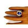 Image 5 : 4.50 CTW Natural Tanzanite 14K Solid Yellow Gold Diamond Ring