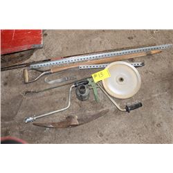 WOOD HANDLE, PICK HEAD, GUARD, MISC