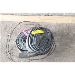 2 PUMP HOSES & BRASS LINE