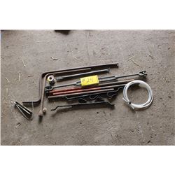 GUN RACK, TIRE WRENCHES & TURN BUCKLES