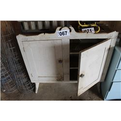 2 DOOR OLD CABINET (WHITE)