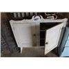 Image 1 : 2 DOOR OLD CABINET (WHITE)