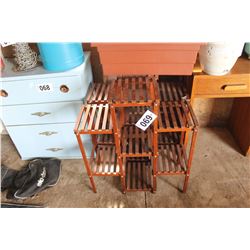 2 BROWN PLANT STANDS