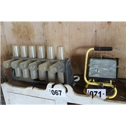 YELLOW SPOT LIGHT & BOLT CONTAINER